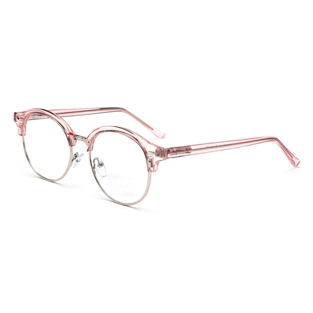 Wholesale Semi-Rimless Pink Blue Light Glass 3132