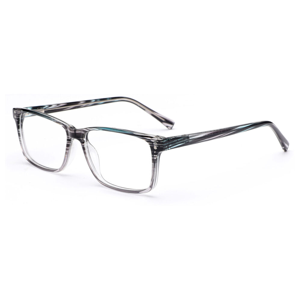 Wholesale Mens Rectangle Grey Reading Glasses 8178