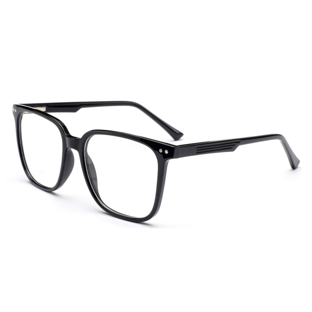 Wholesale Square Oversized Frame Black Eyeglasses 2128