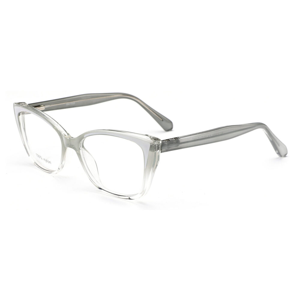 Wholesale Custom Color Grey Cat Eye Acetate Optical Frames