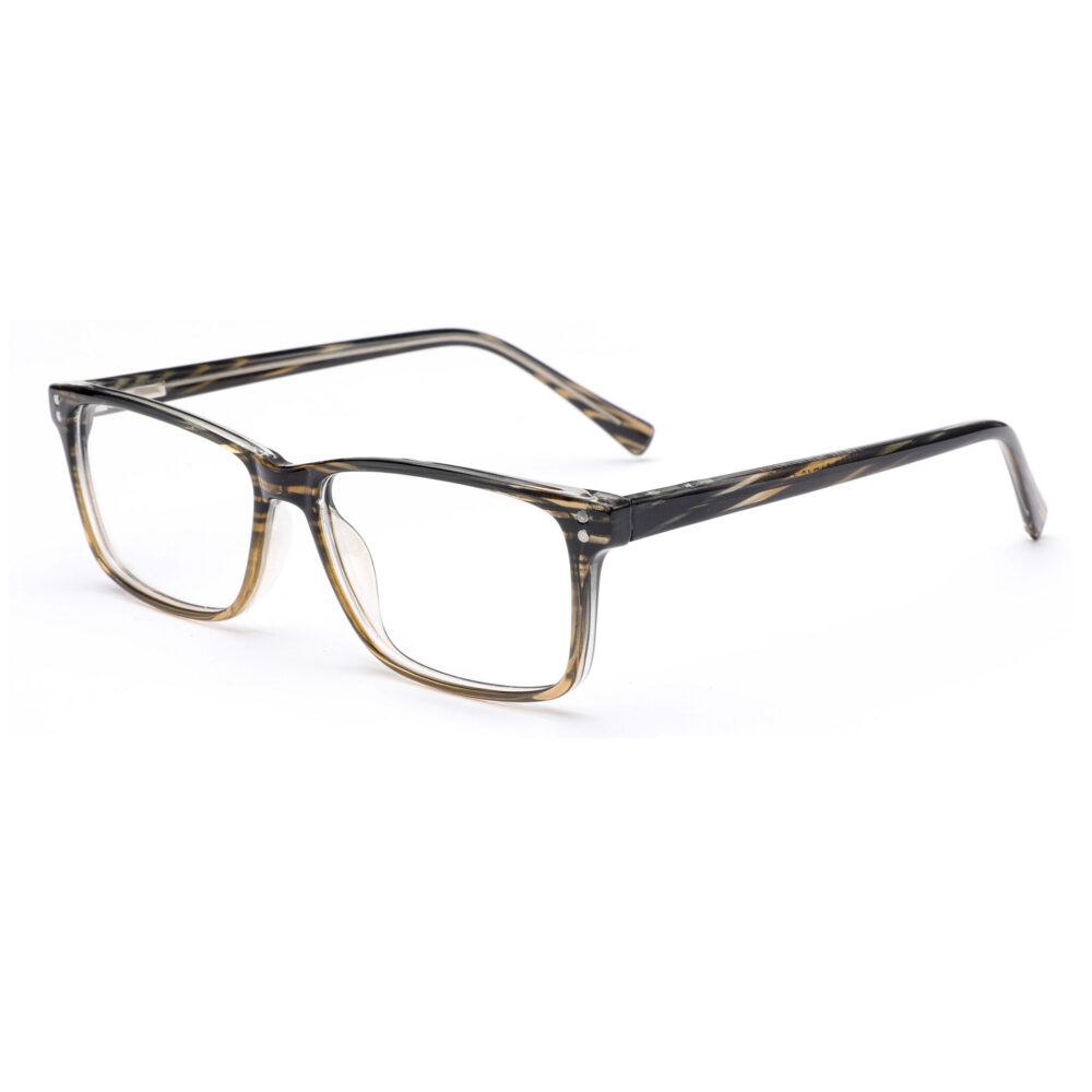 Wholesale Mens Rectangle Brown Reading Glasses 8178