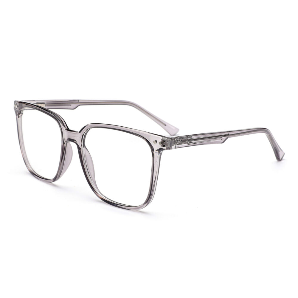 Wholesale Square Oversized Frame Grey Eyeglasses 2128