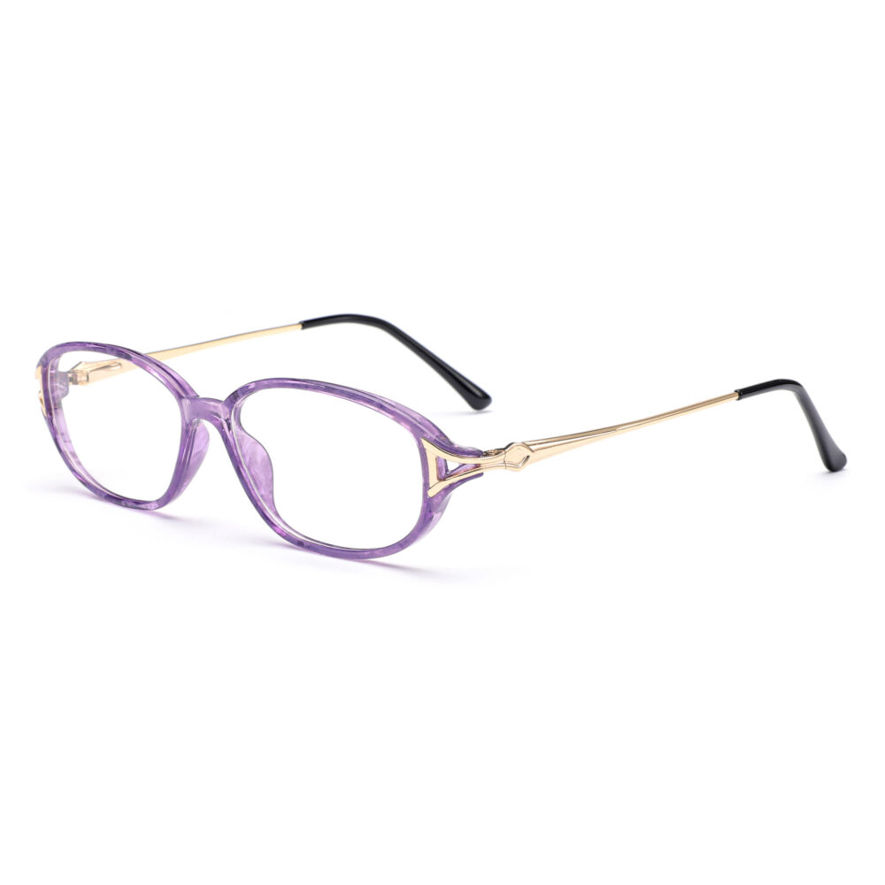 Wholesale Small Oval Purple Women Glasses 9312-1893