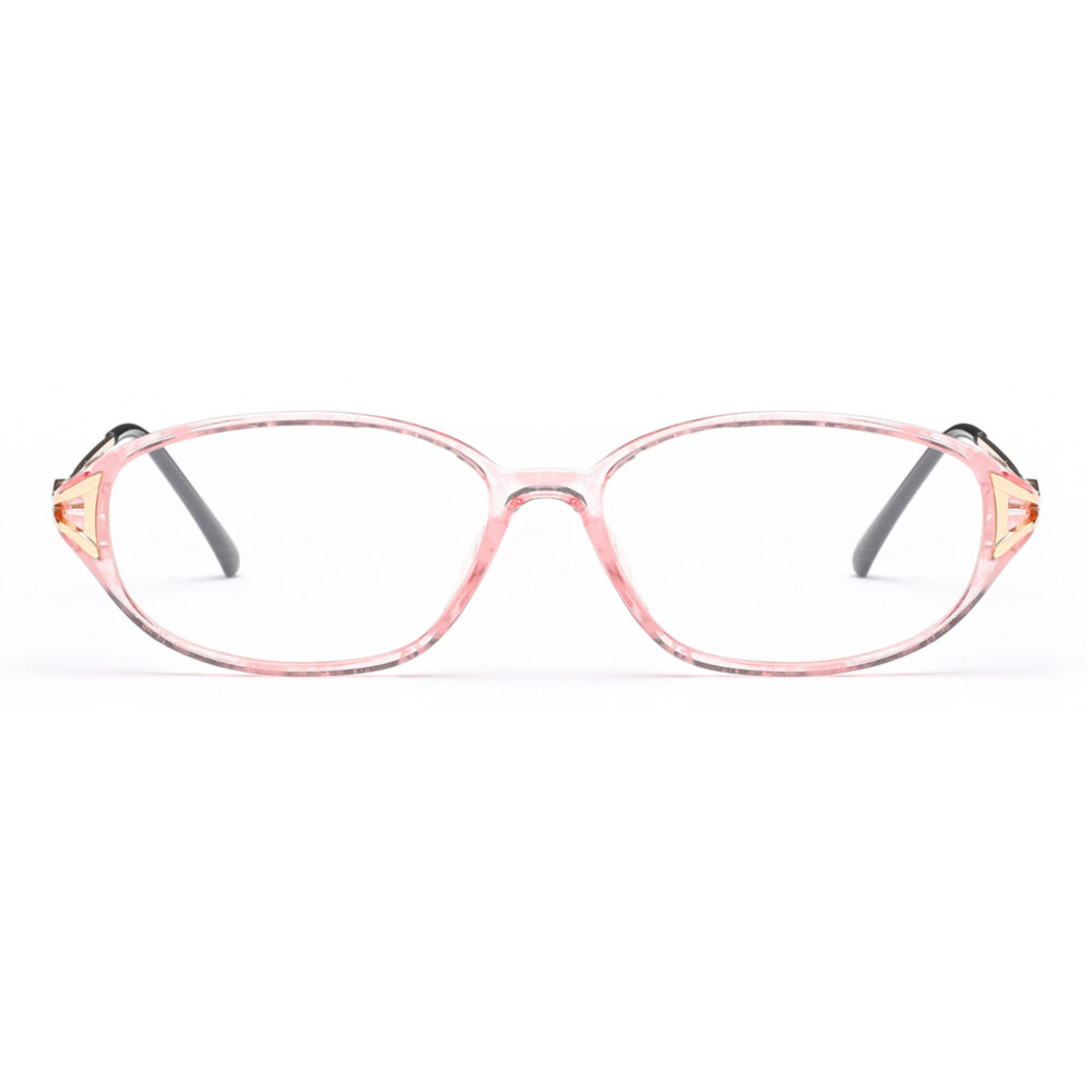 Wholesale Small Oval Pink Women Glasses 9312-1893