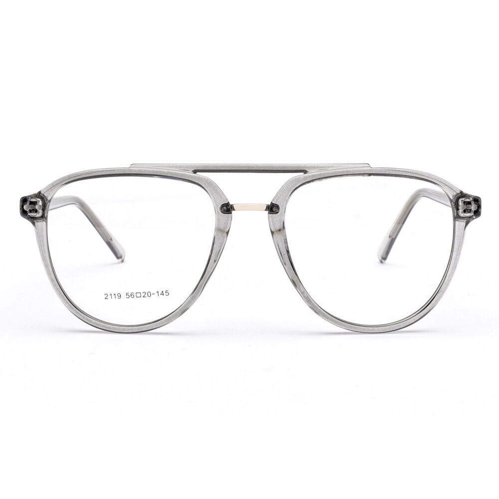 Wholesale Oval Grey Aviator Reading Glasses 2119