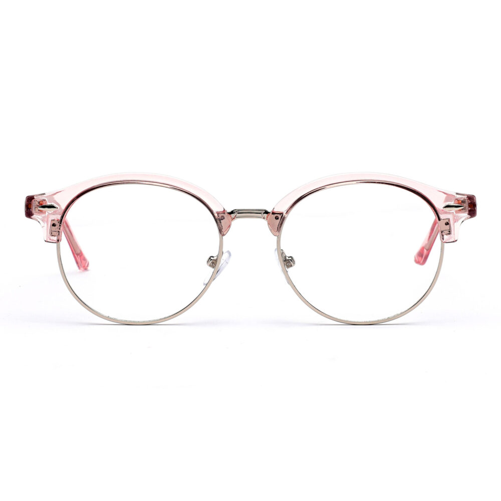 Wholesale Semi-Rimless Pink Blue Light Glass 3132