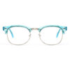 Wholesale Acetate Blue Semi-Rimless Eyeglasses 3134