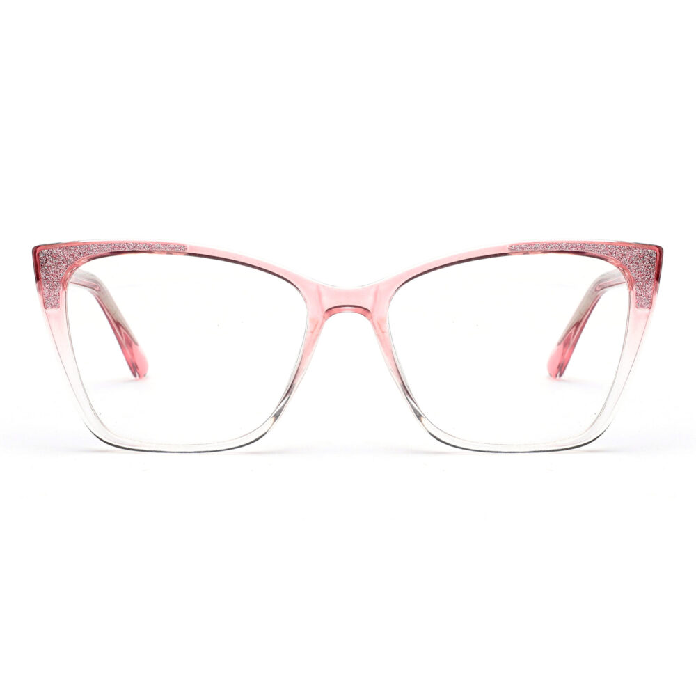 Wholesale Cat Eye Pink Bling Reading Glasses 1280