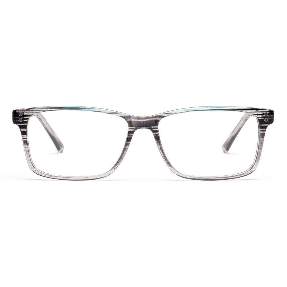 Wholesale Mens Rectangle Grey Reading Glasses 8178