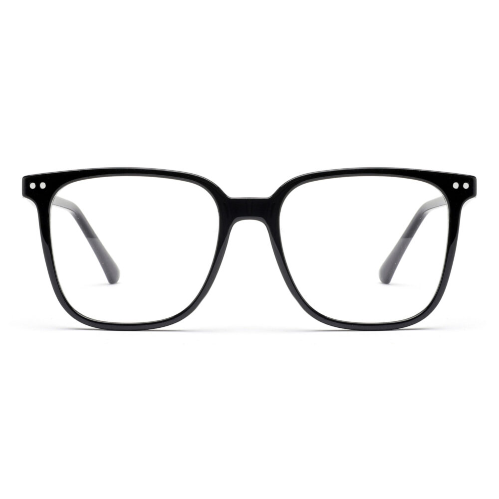 Wholesale Square Oversized Frame Black Eyeglasses 2128