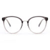 Wholesale Acetate Grey Round Blue Light Glasses 2096