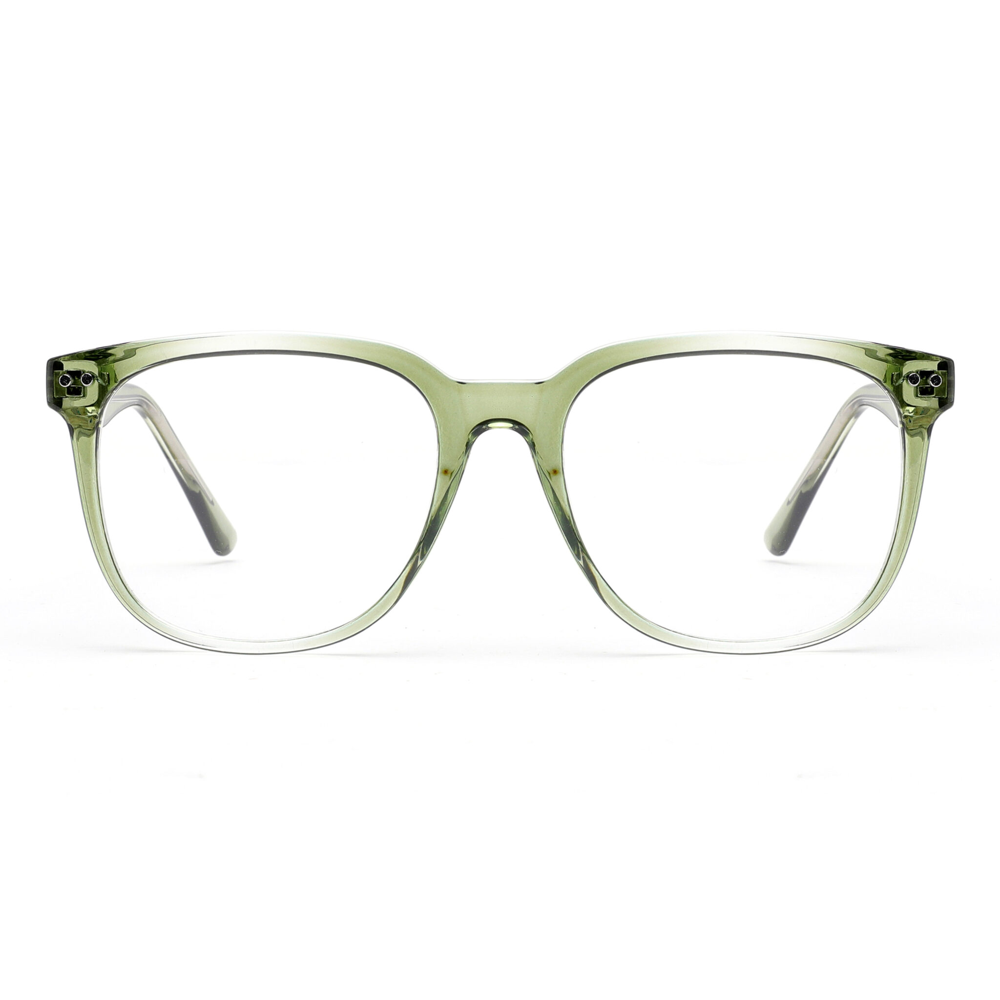 Wholesale Oversized Green Square Optical glasses 2176