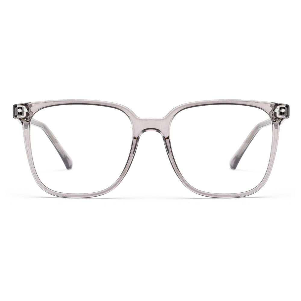 Wholesale Square Oversized Frame Grey Eyeglasses 2128