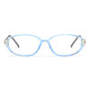 Wholesale Small Oval Blue Women Glasses 9312-1893