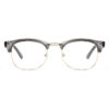 Wholesale Acetate Grey Semi-Rimless Eyeglasses 3134