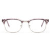 Wholesale Grey Browline Semi-Rimless Eyeglasses 3612