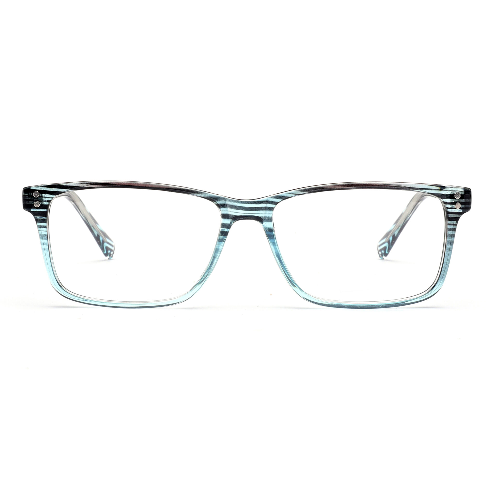 Wholesale Mens Rectangle Blue Reading Glasses 8178