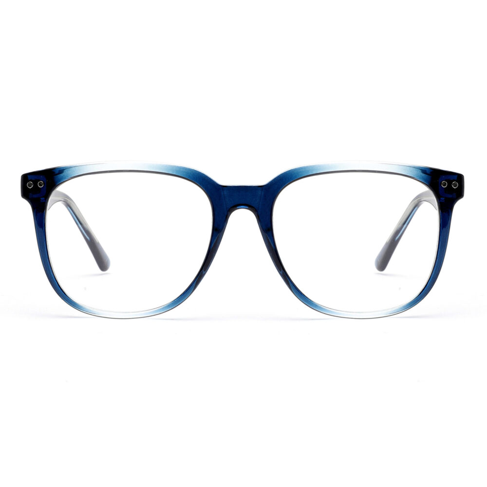 Wholesale Oversized Blue Square Optical glasses 2176