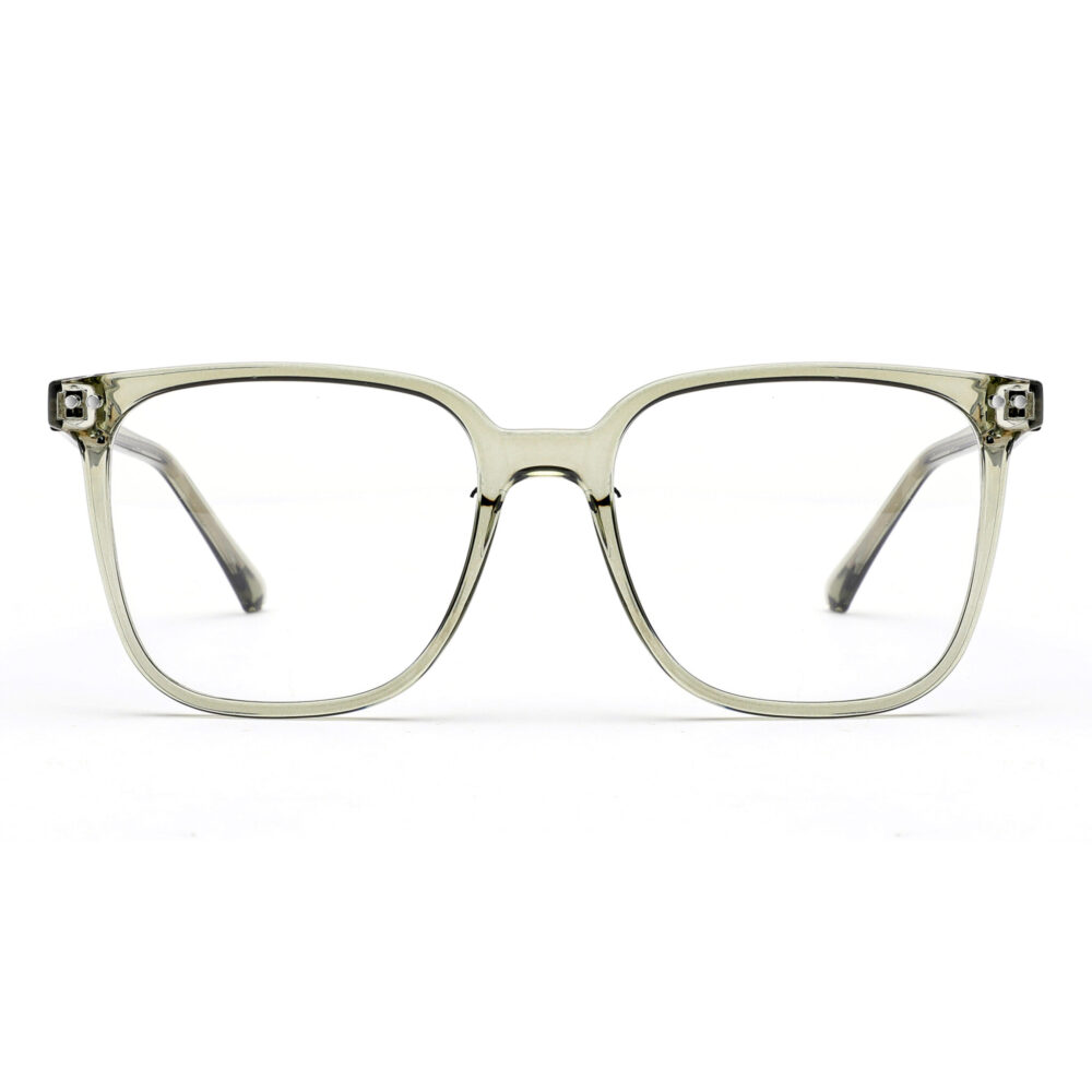 Wholesale Square Oversized Frame Green Eyeglasses 2128