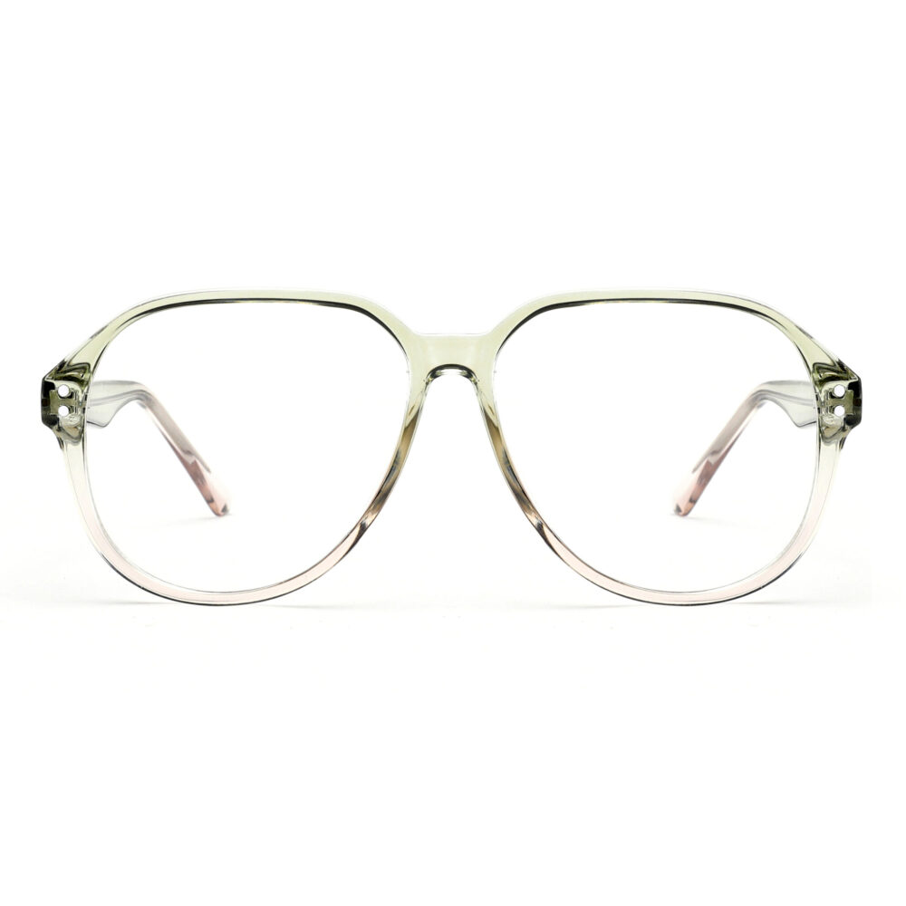 Wholesale Clear Green Aviator Optical Eyeglasses 2133