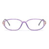 Wholesale Small Oval Purple Women Glasses 9312-1893