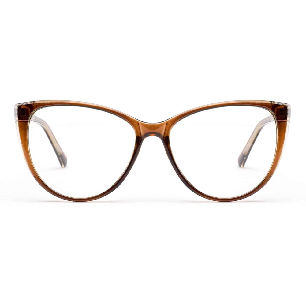 Wholesale Cat Eye Progressive Brown Frame Eyewear TC503