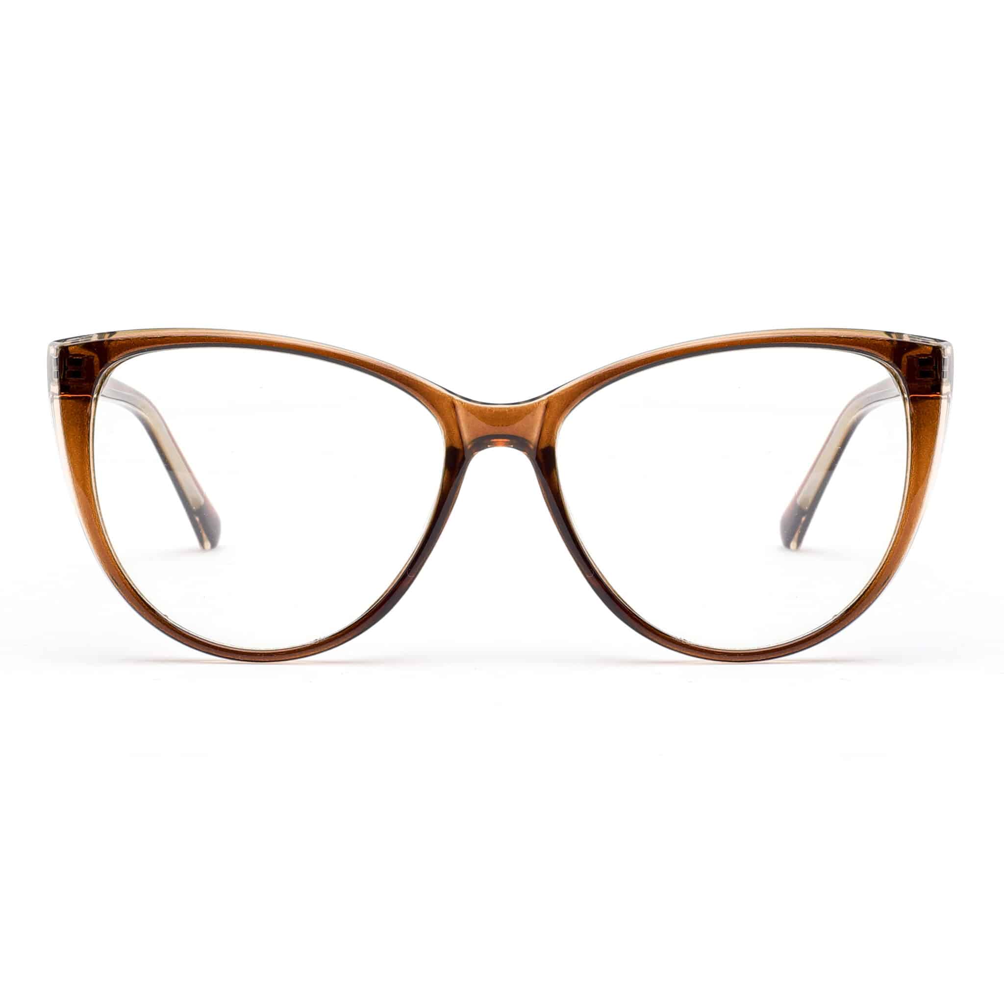 Wholesale Cat Eye Progressive Brown Frame Eyewear TC503