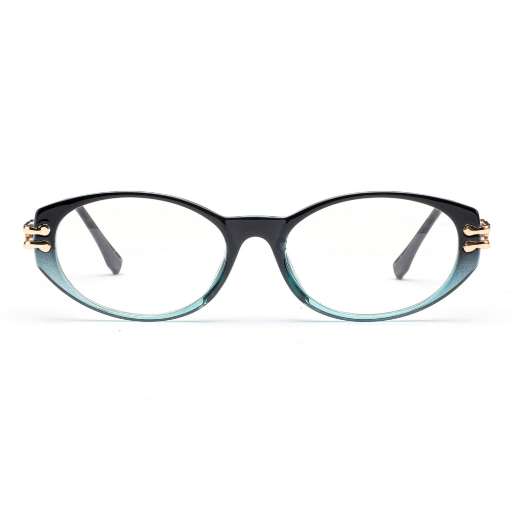 Wholesale Small Oval Blue Women Reading Glasses1812-1895