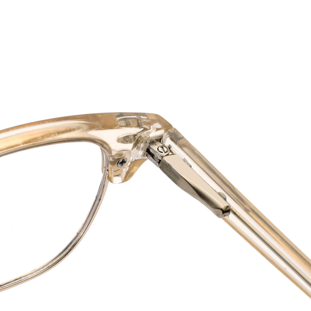 Wholesale Transparent Brown Browline Eyeglasses 3135