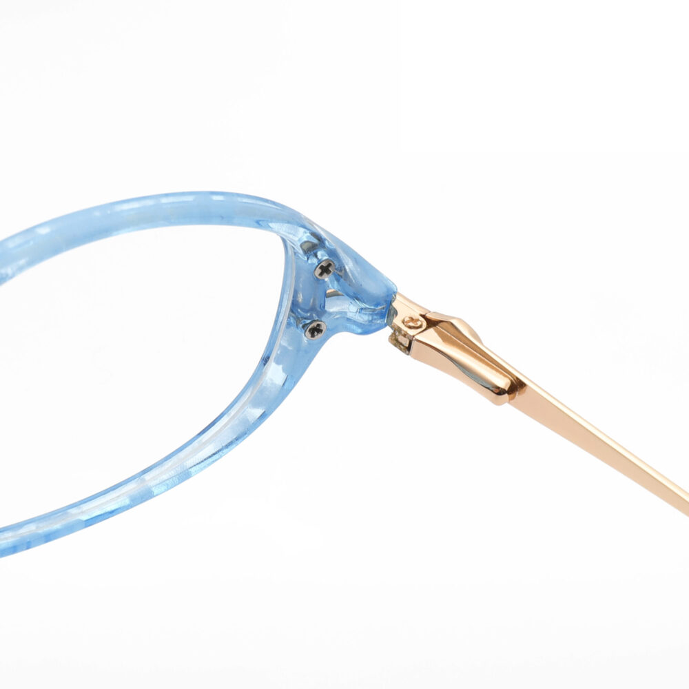 Wholesale Small Oval Blue Women Glasses 9312-1893