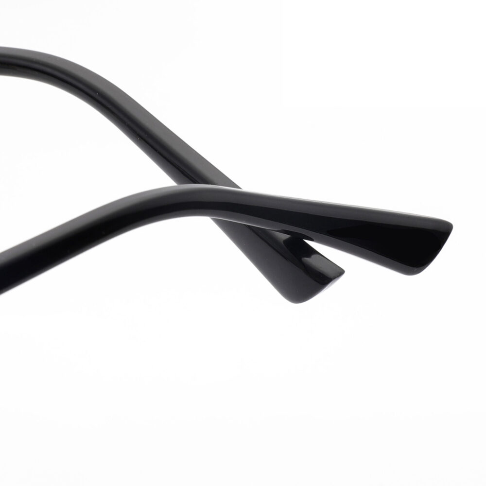 Wholesale Acetate Semi-Rimless Black Reading Glasses 3113