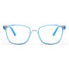 Transparent Blue Square Frame Eyewear 231074