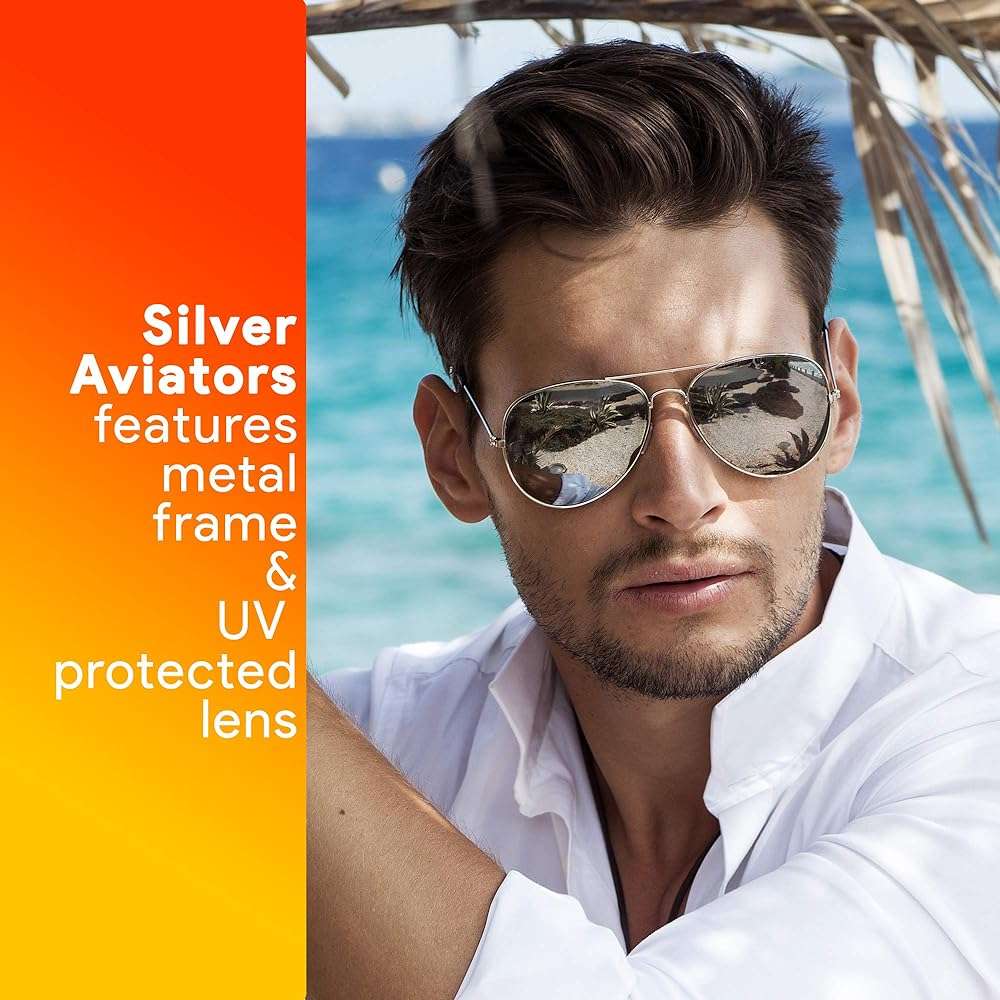 metal aviator sunglasses