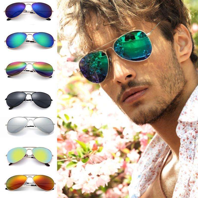 mirrored aviator sunglasses